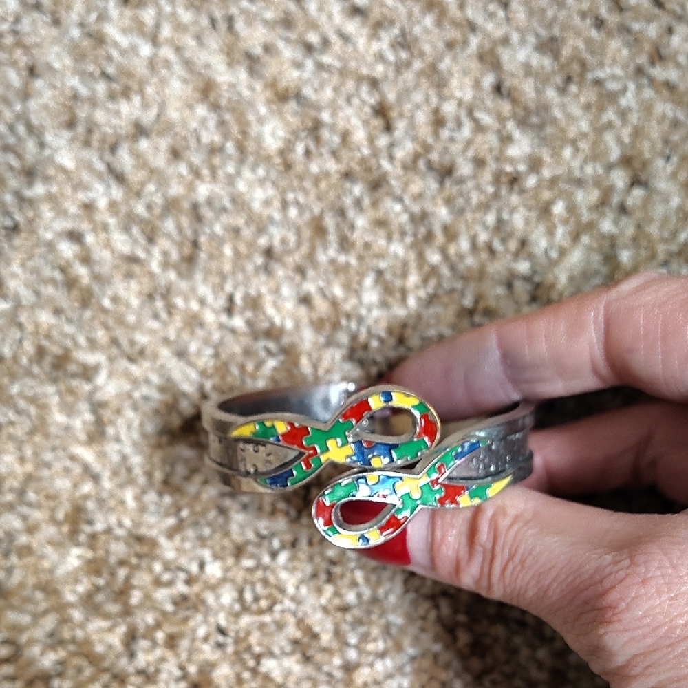 Colorful Puzzle Piece Bracelet